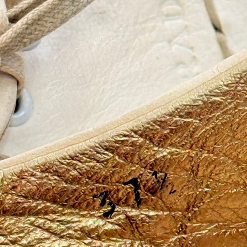 Prada 2024 Leather Platform Espadrilles EU 37.5 US 7.5 Off-White‎ - Picture 10 of 10